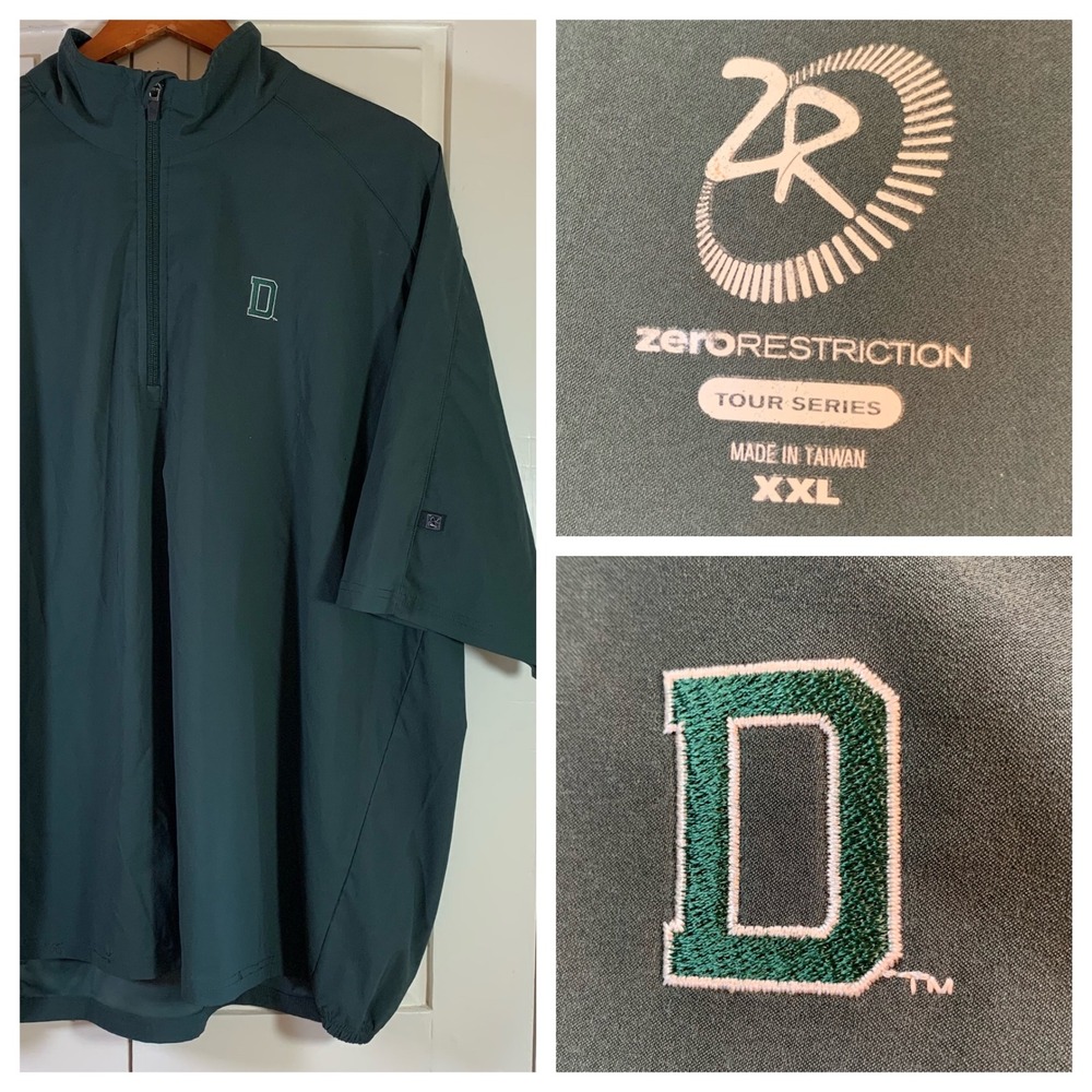 Dartmouth Zero Restriction XXL Tour Mens Pullover‎ Short Sleeve Jacket Golf